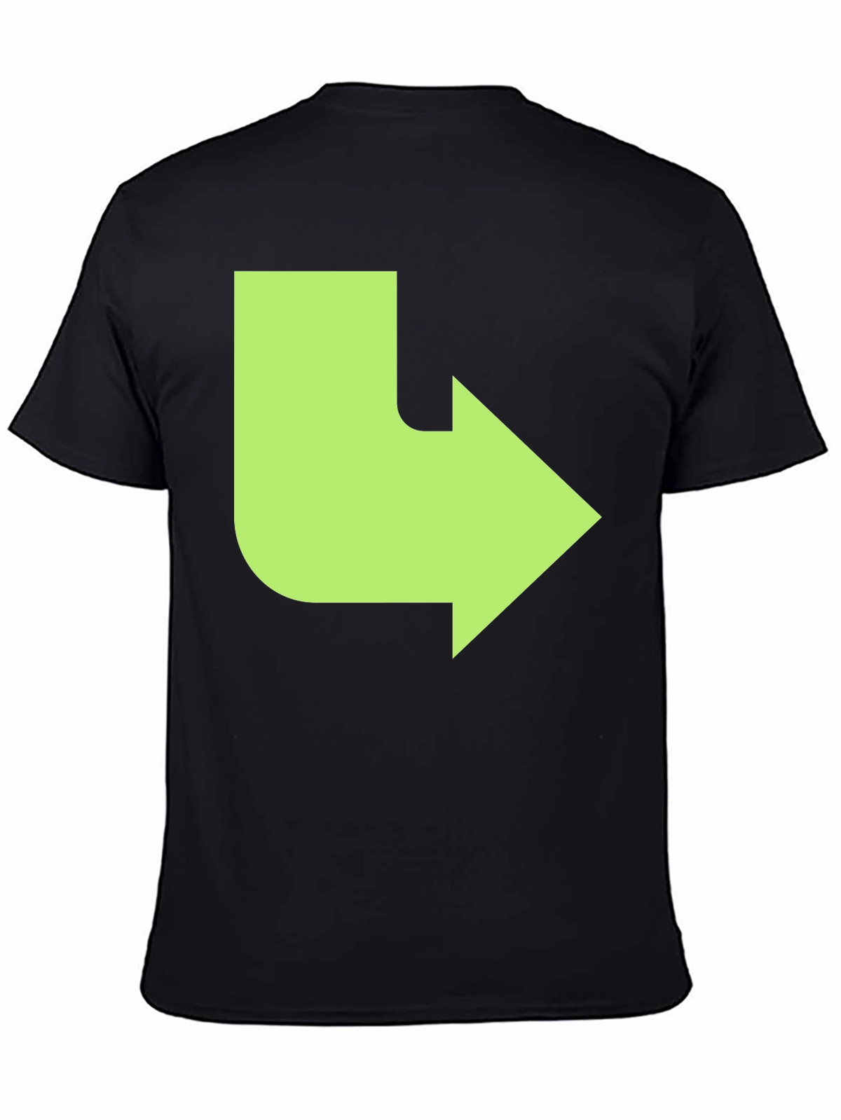 Right Turn Arrow Graphic Tee - Black