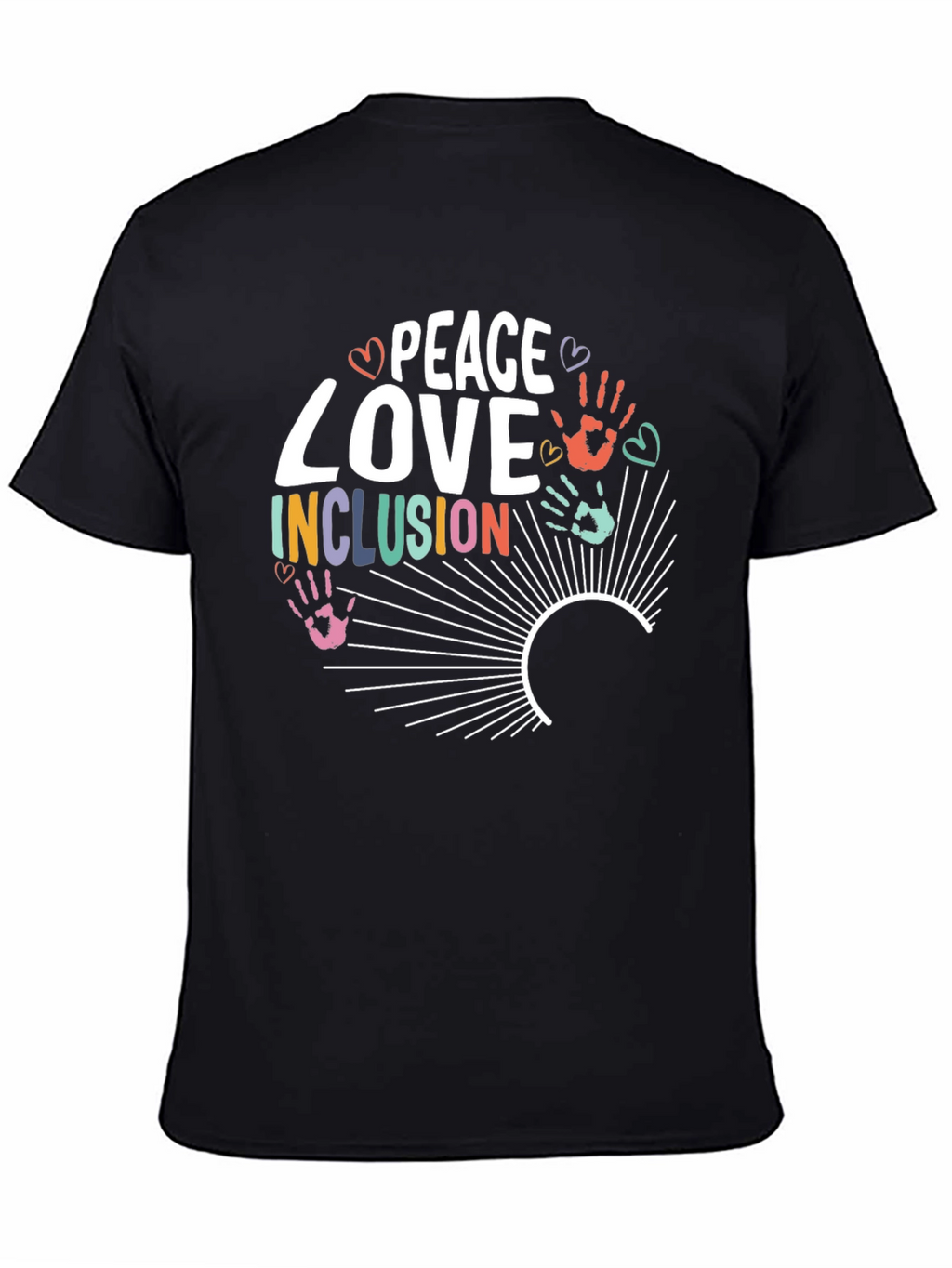 Peace Love Inclusion Graphic T-Shirt