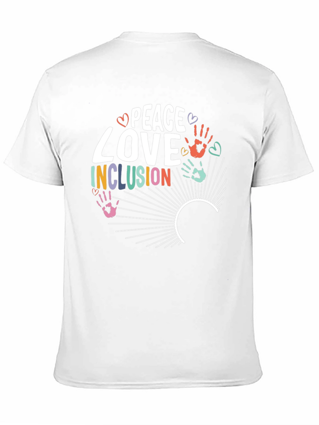 Peace Love Inclusion Graphic T-Shirt