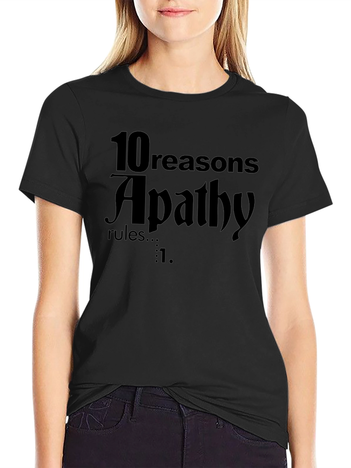 Apathy Rules Graphic Tee - Dark Humor T-Shirt