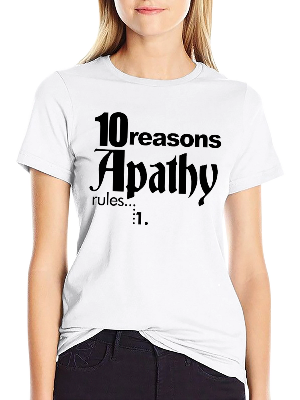 Apathy Rules Graphic Tee - Dark Humor T-Shirt