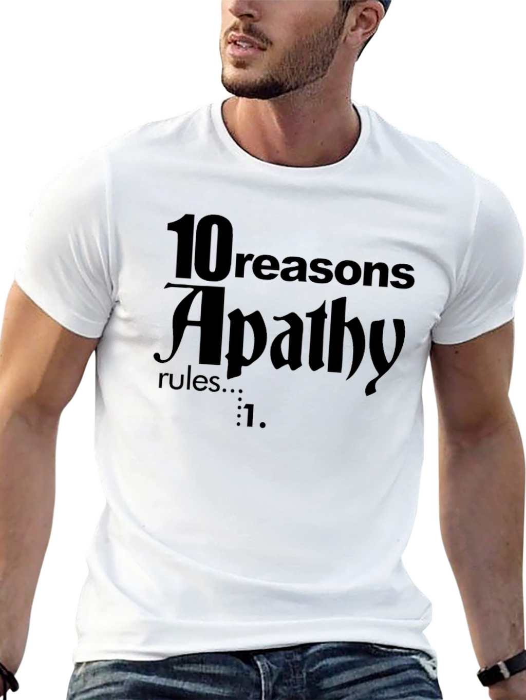Apathy Rules Graphic Tee - Dark Humor T-Shirt