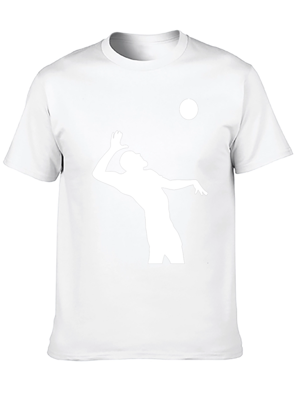 Volleyball Player Graphic T-Shirt - Black