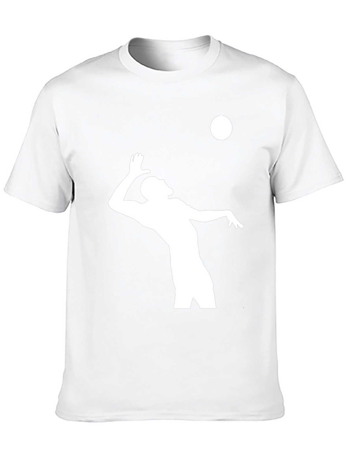 Volleyball Player Graphic T-Shirt - Black