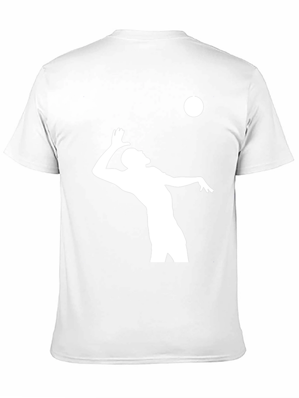 Volleyball Player Graphic T-Shirt - Black