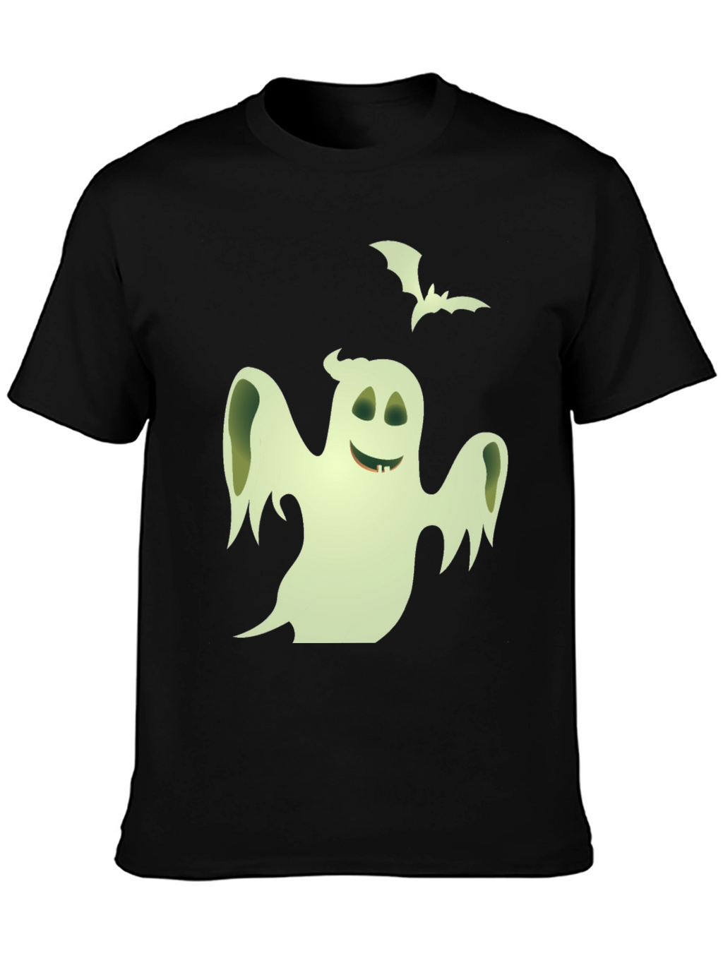 Spooky Ghost Graphic T-Shirt - Halloween Fun
