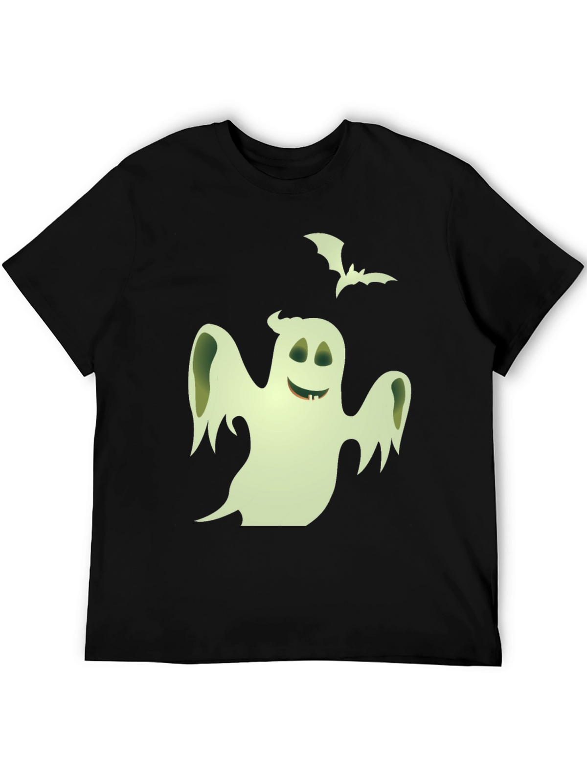 Spooky Ghost Graphic T-Shirt - Halloween Fun