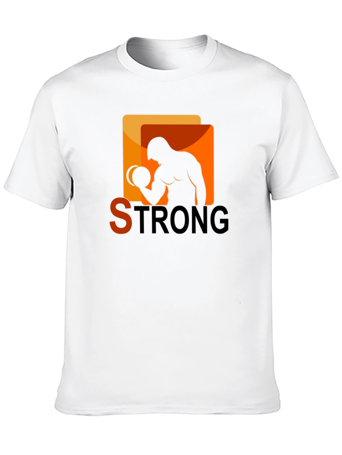 Strong Graphic T-Shirt - Bodybuilder Design