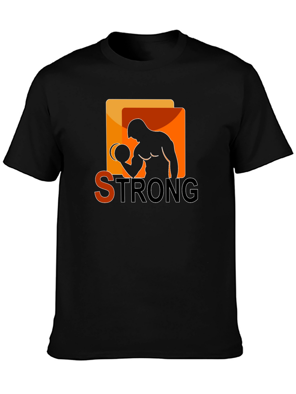 Strong Graphic T-Shirt - Bodybuilder Design