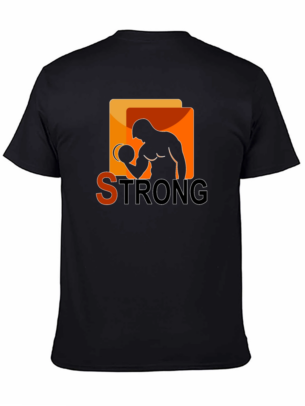 Strong Graphic T-Shirt - Bodybuilder Design
