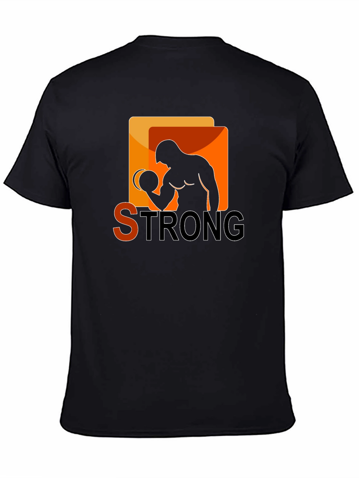 Strong Graphic T-Shirt - Bodybuilder Design