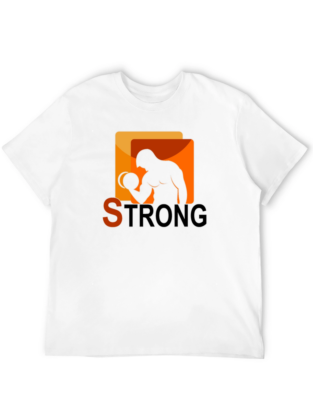 Strong Graphic T-Shirt - Bodybuilder Design