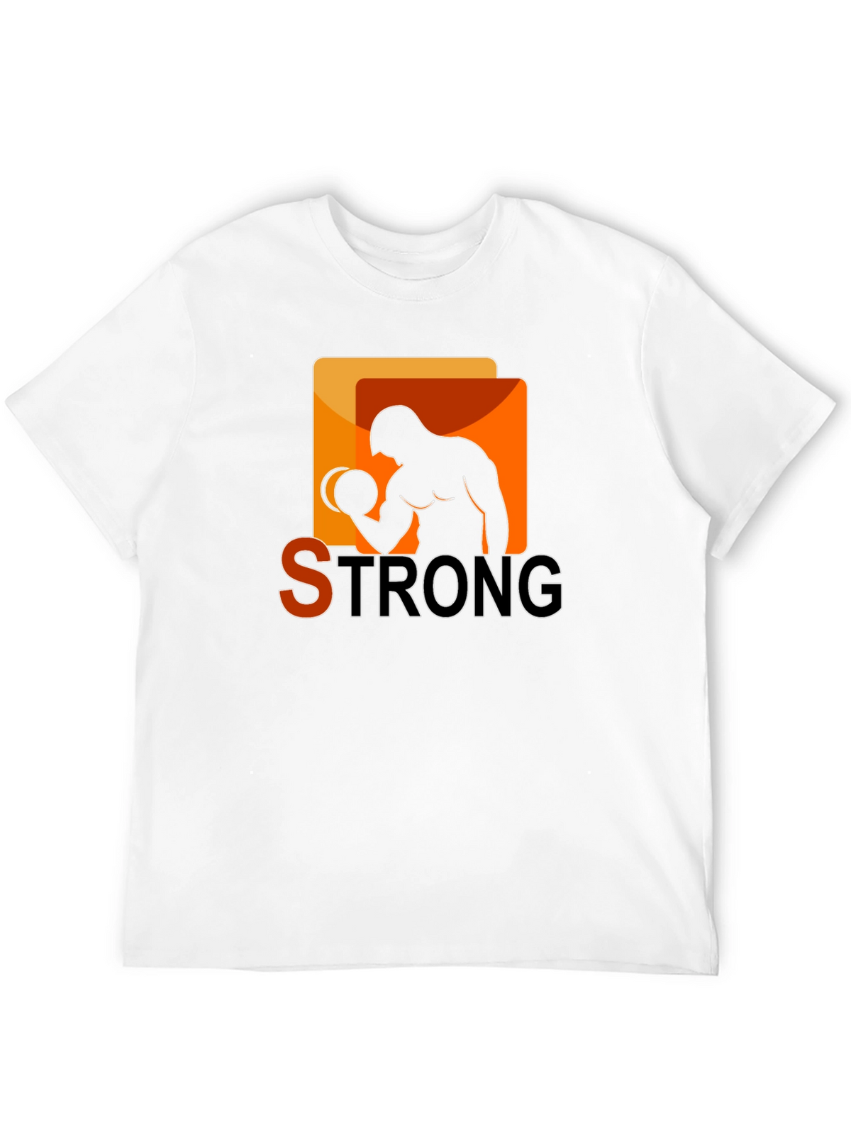 Strong Graphic T-Shirt - Bodybuilder Design