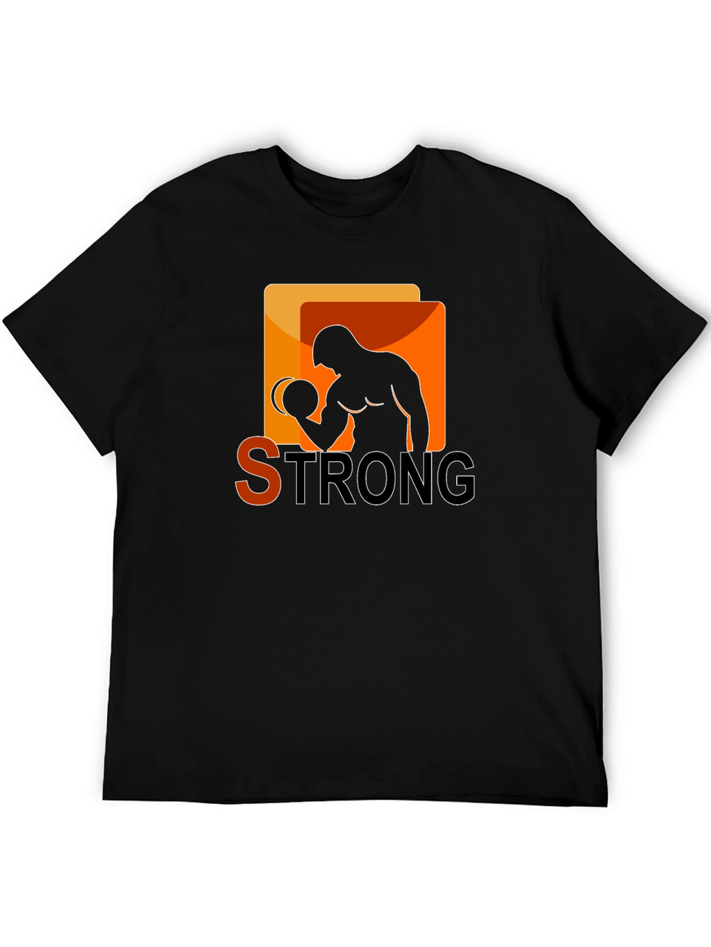 Strong Graphic T-Shirt - Bodybuilder Design