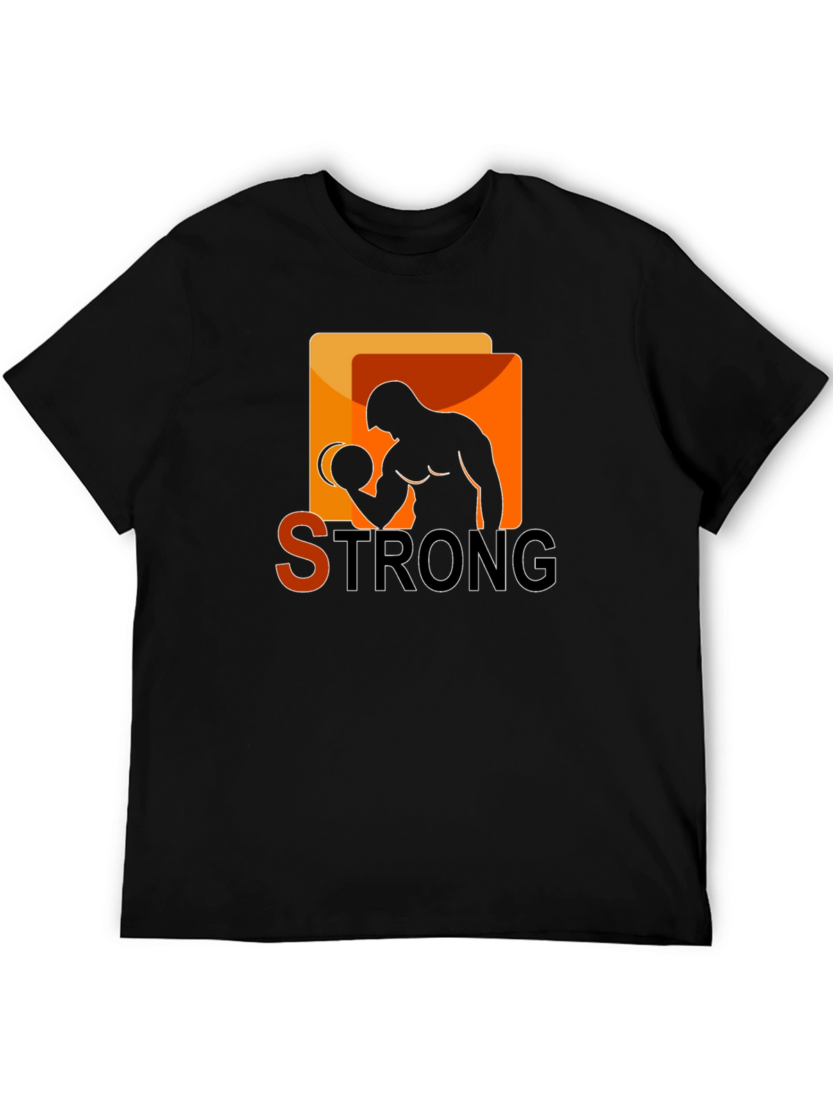 Strong Graphic T-Shirt - Bodybuilder Design