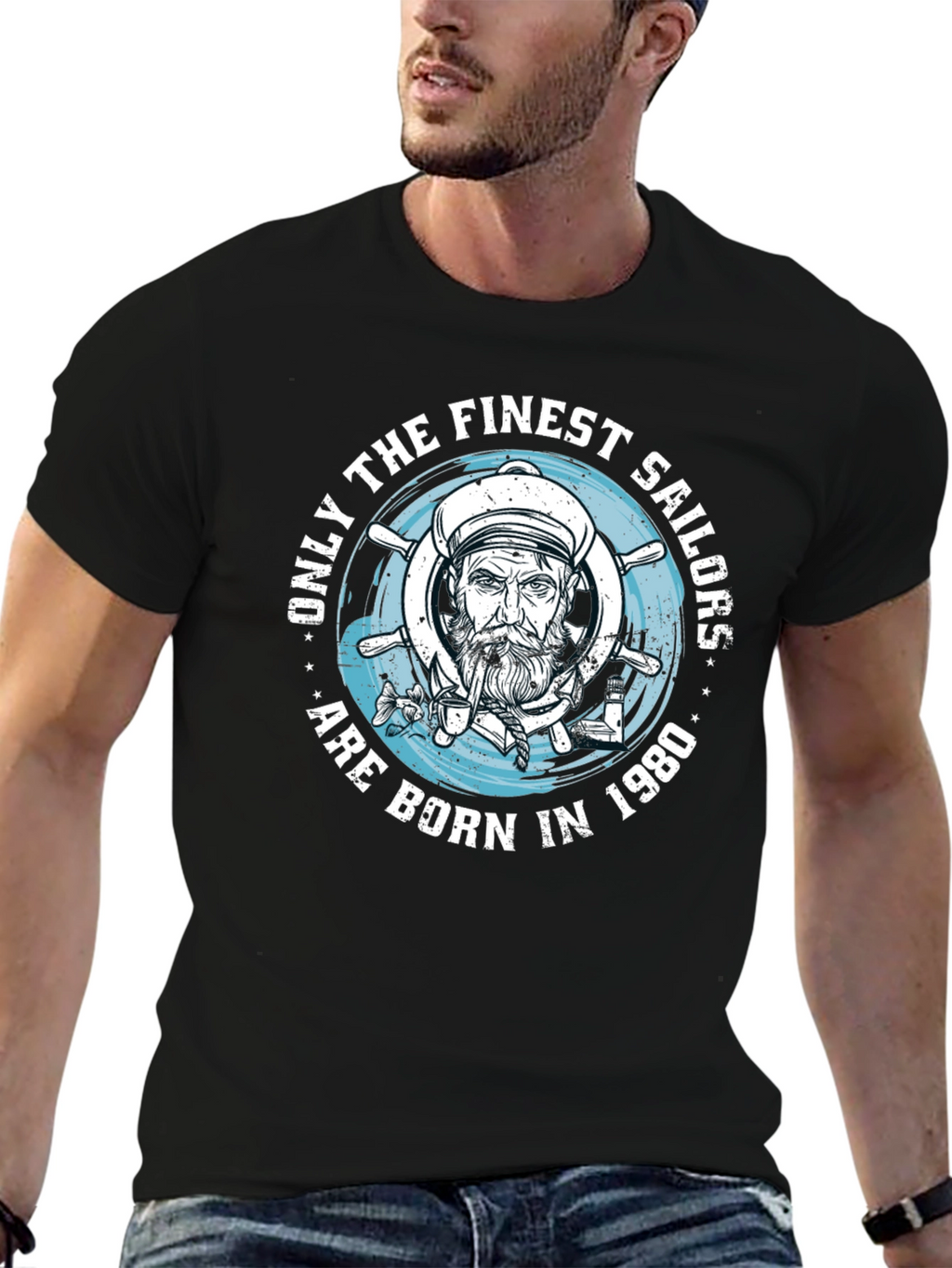 Finest Sailors Born in 1980 Graphic T-Shirt