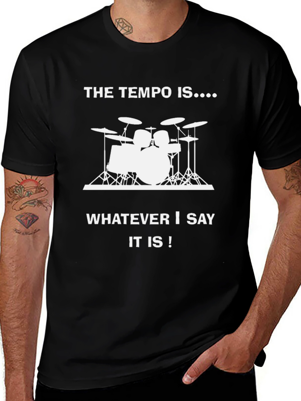 The Tempo Is Drummer T-Shirt