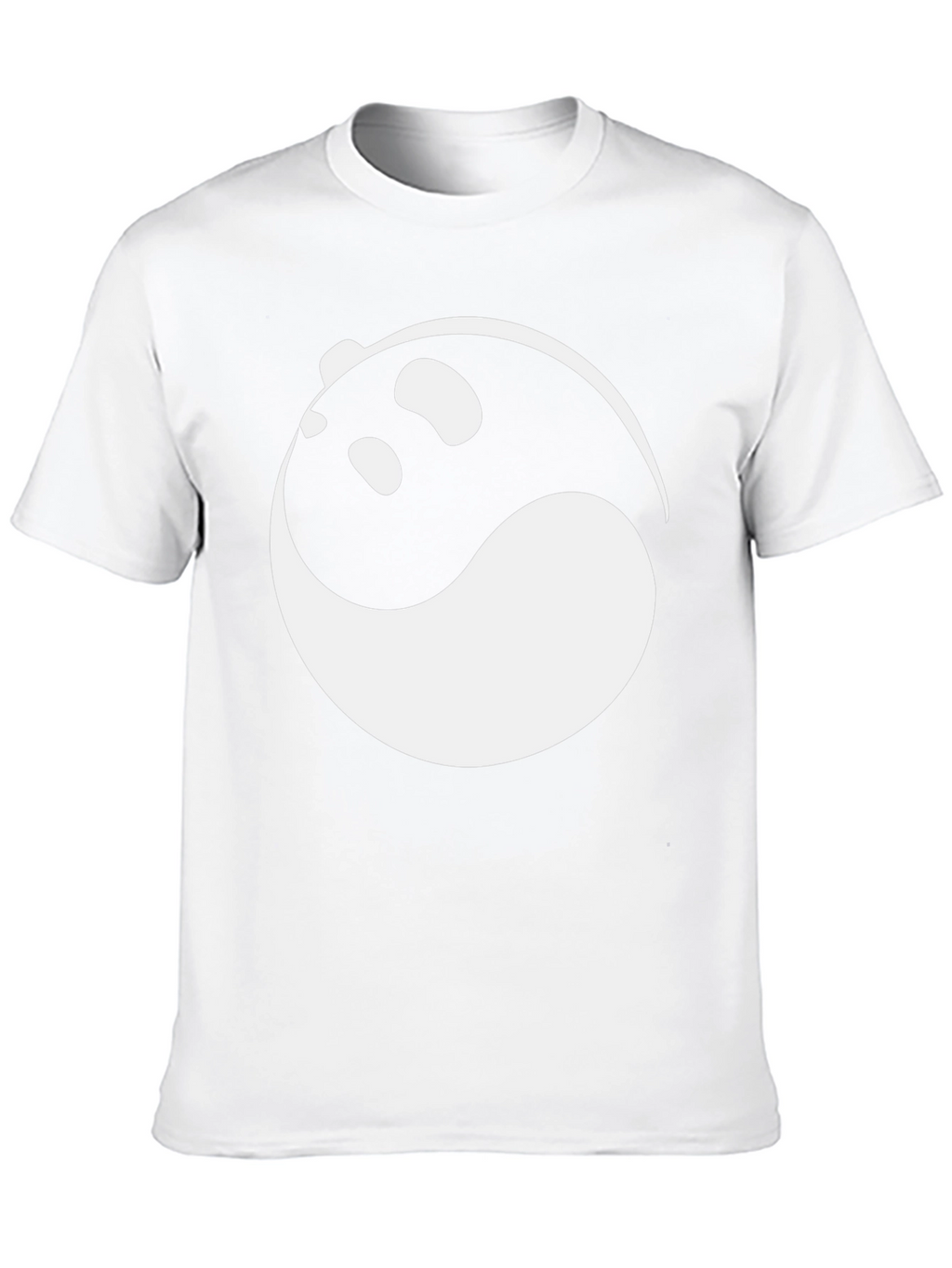 Yin and Yang Panda Graphic Tee - Black