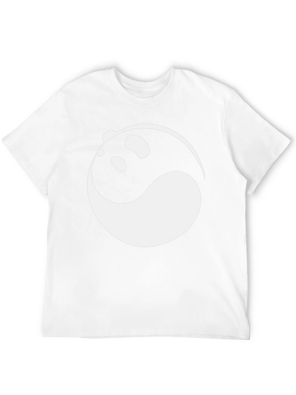 Yin and Yang Panda Graphic Tee - Black