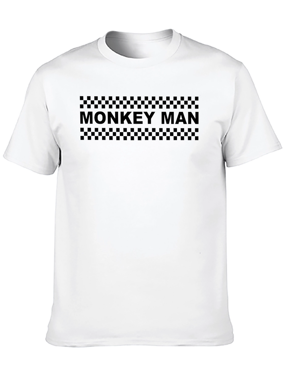 Monkey Man Graphic Print Black T-Shirt