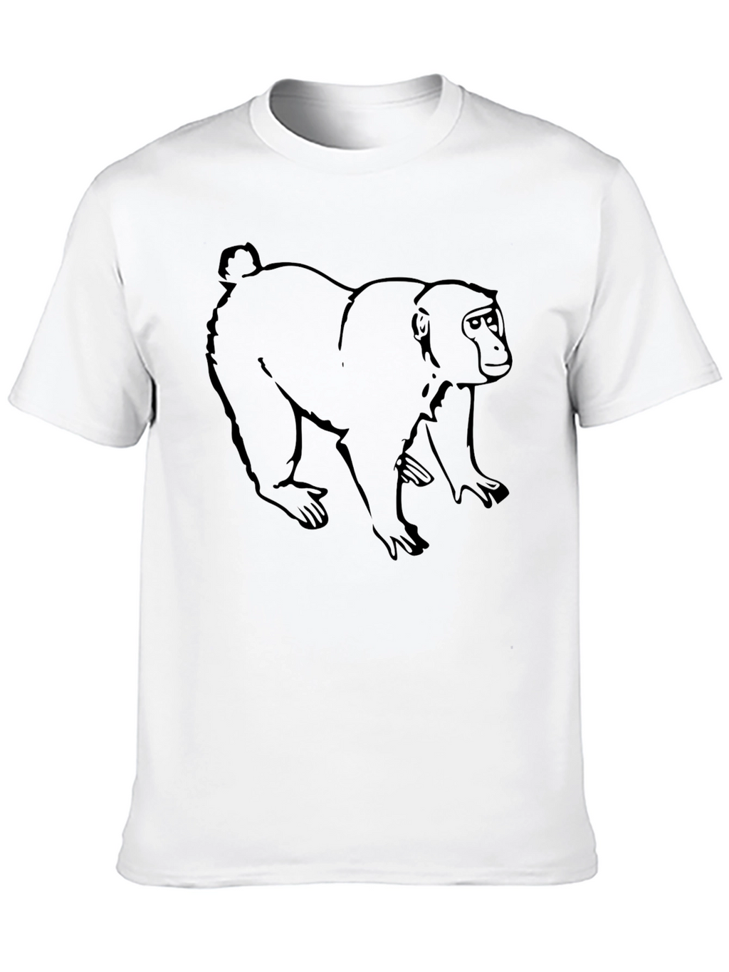 Monkey Graphic Black T-Shirt