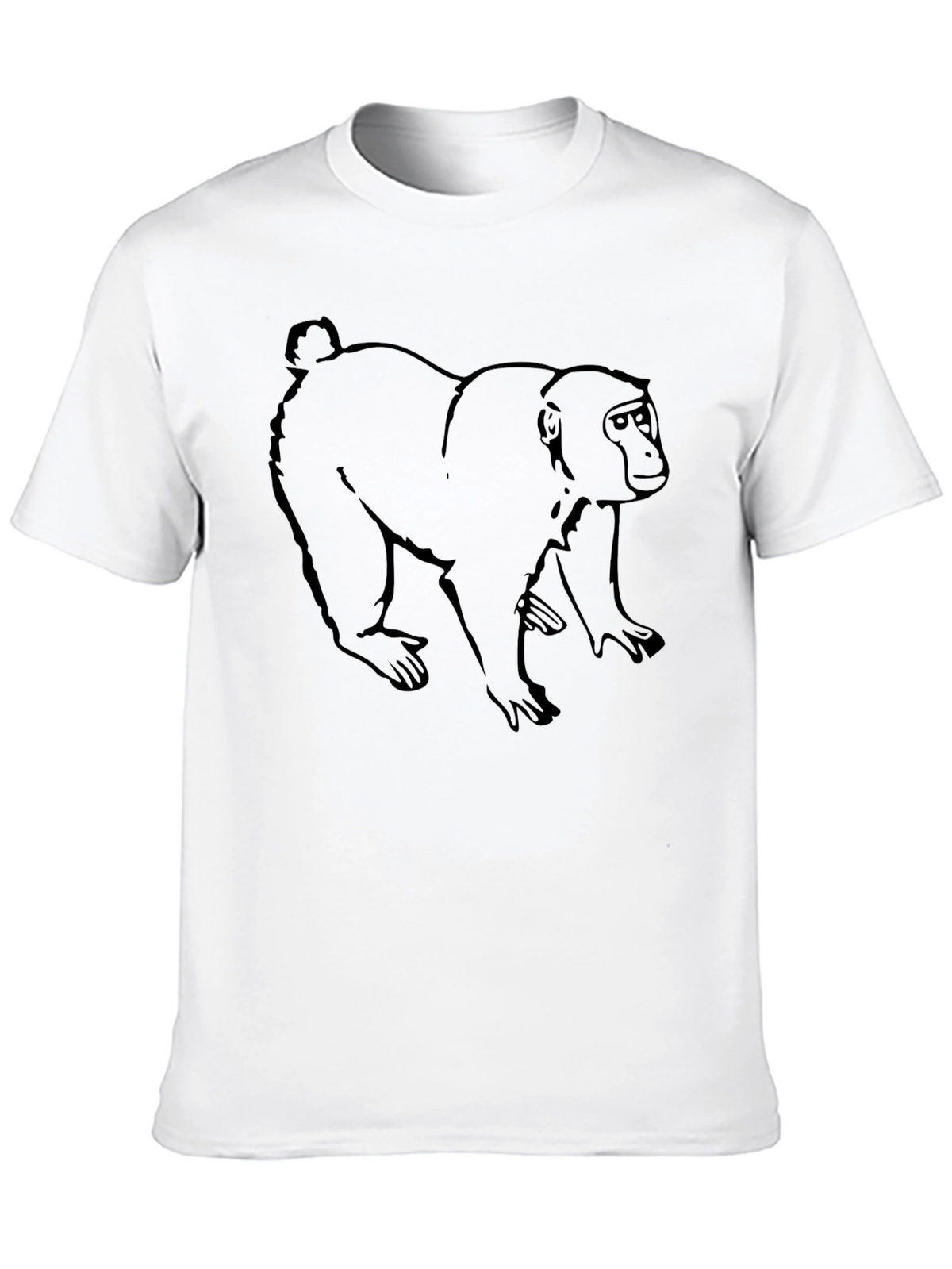 Monkey Graphic Black T-Shirt