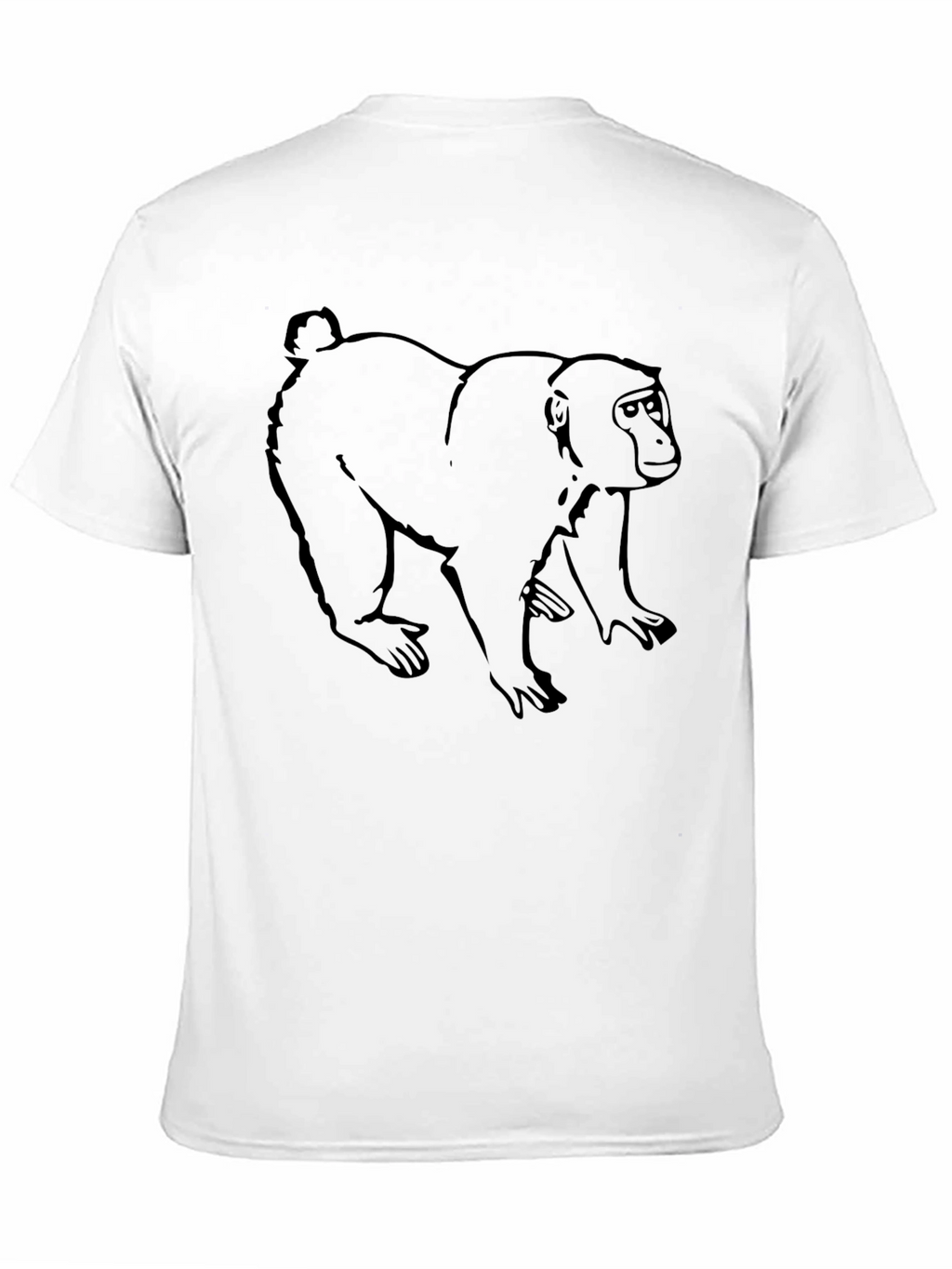 Monkey Graphic Black T-Shirt