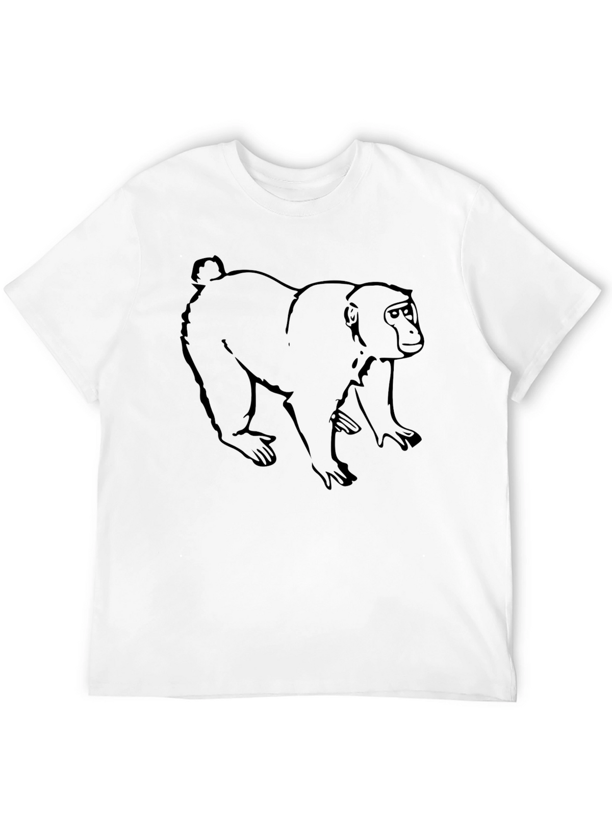 Monkey Graphic Black T-Shirt
