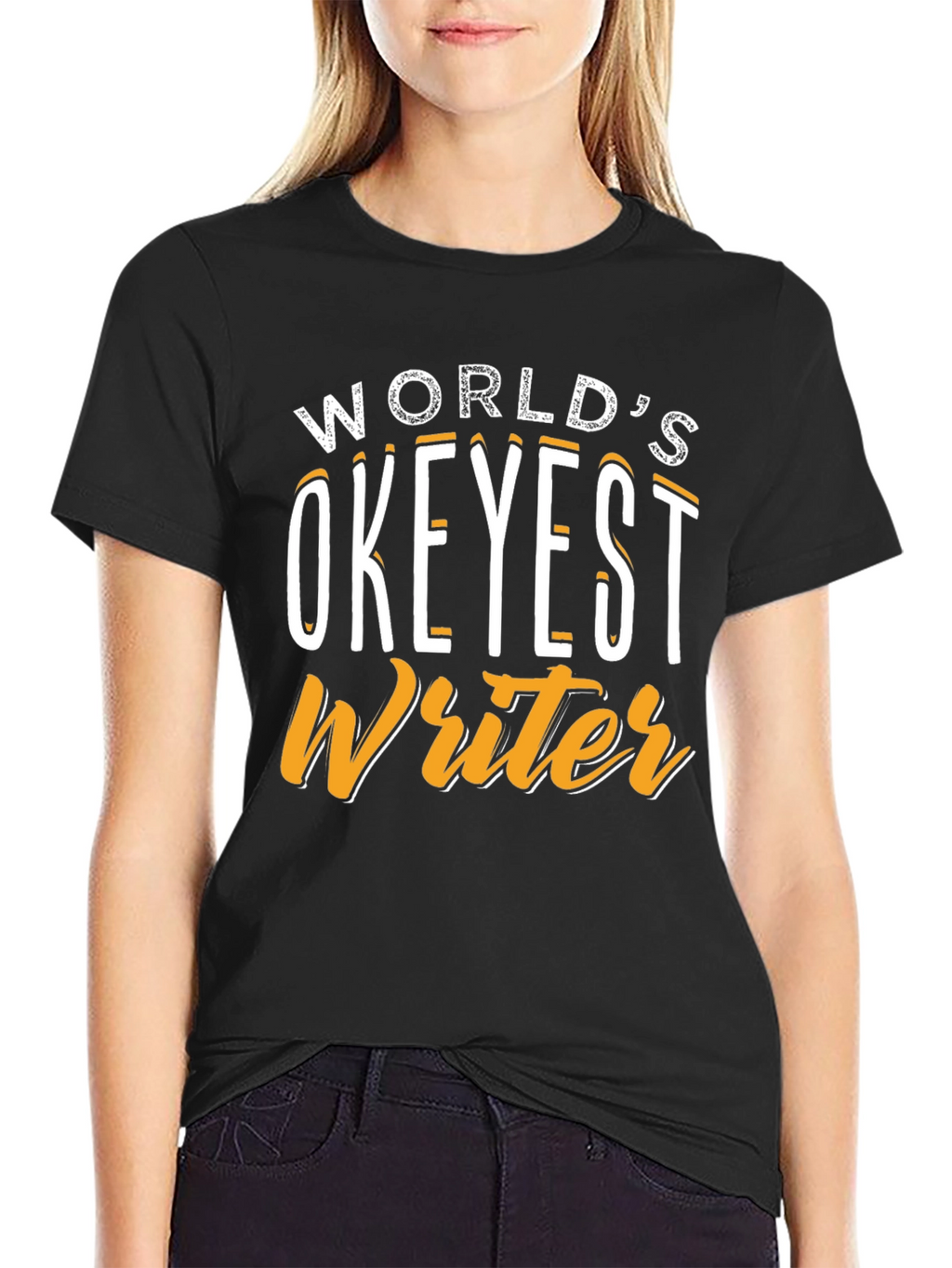 Worlds Okeyest Writer Graphic T-Shirt