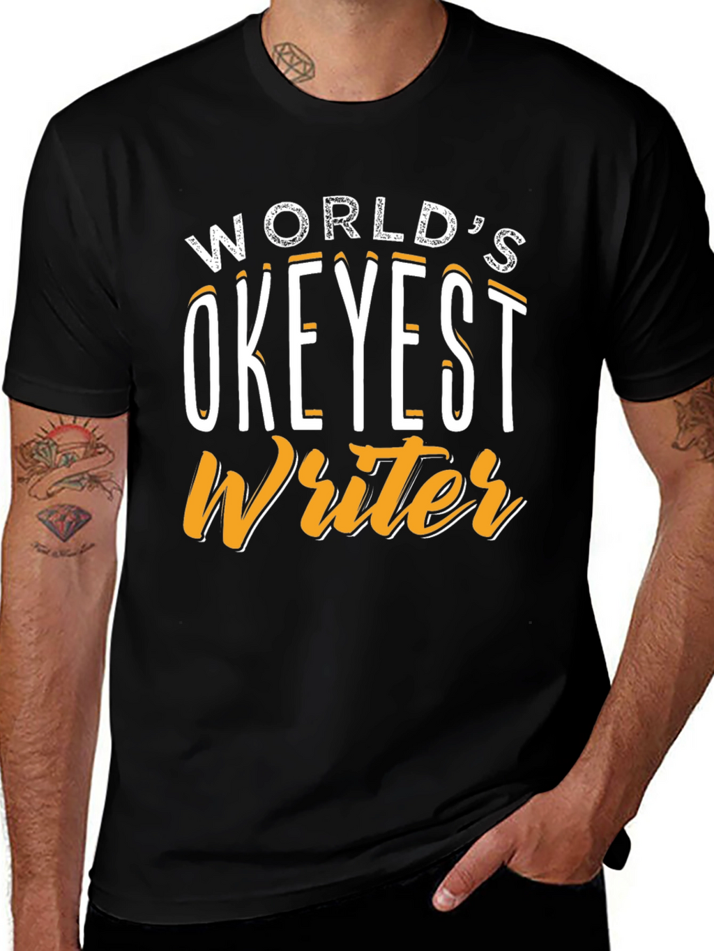Worlds Okeyest Writer Graphic T-Shirt