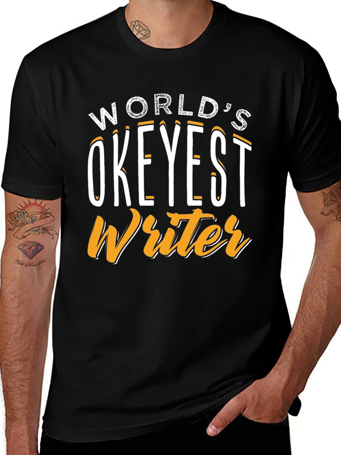 Worlds Okeyest Writer Graphic T-Shirt