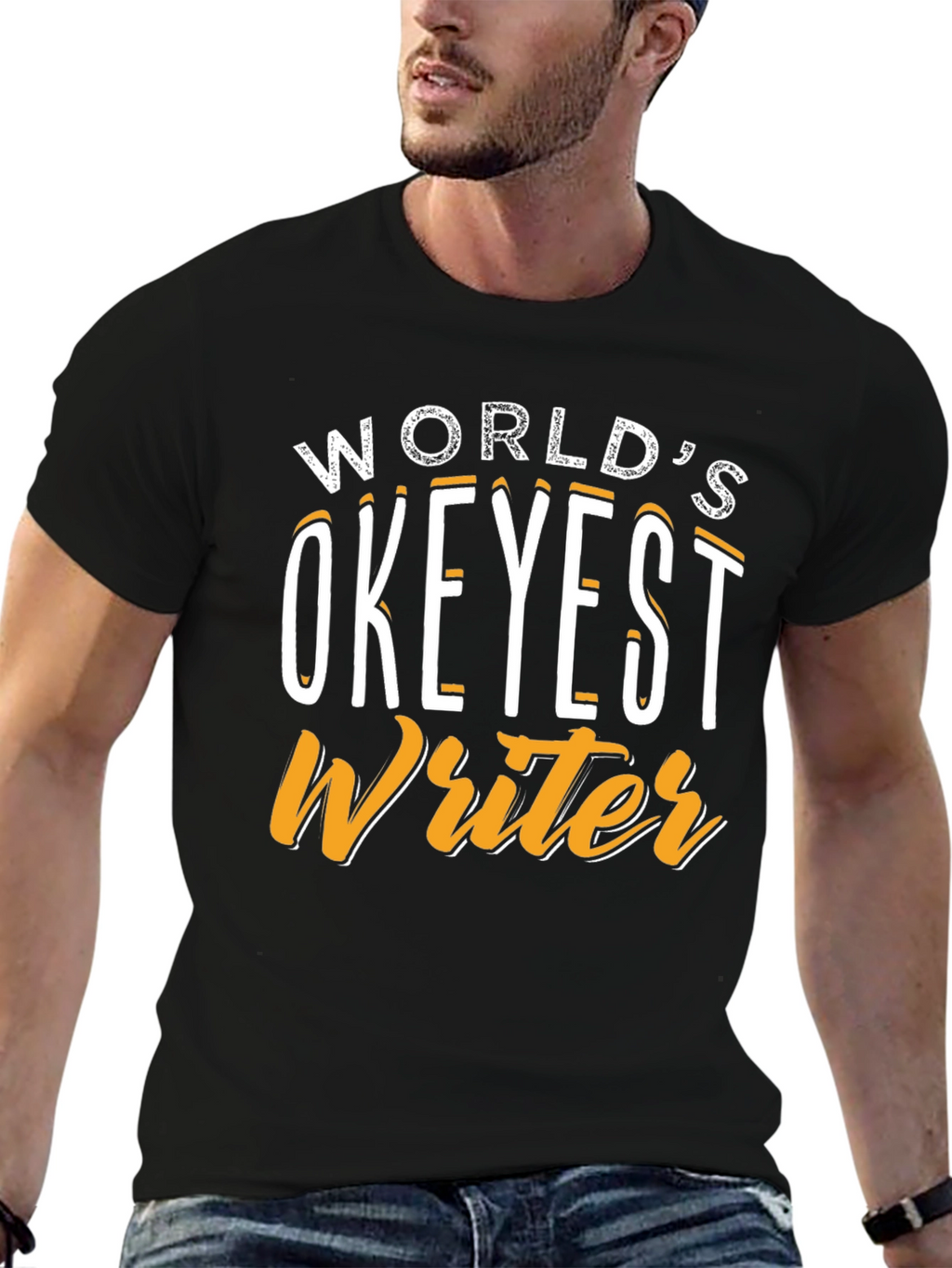 Worlds Okeyest Writer Graphic T-Shirt