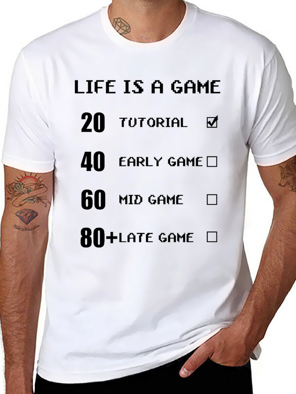 Life is a Game Black T-Shirt