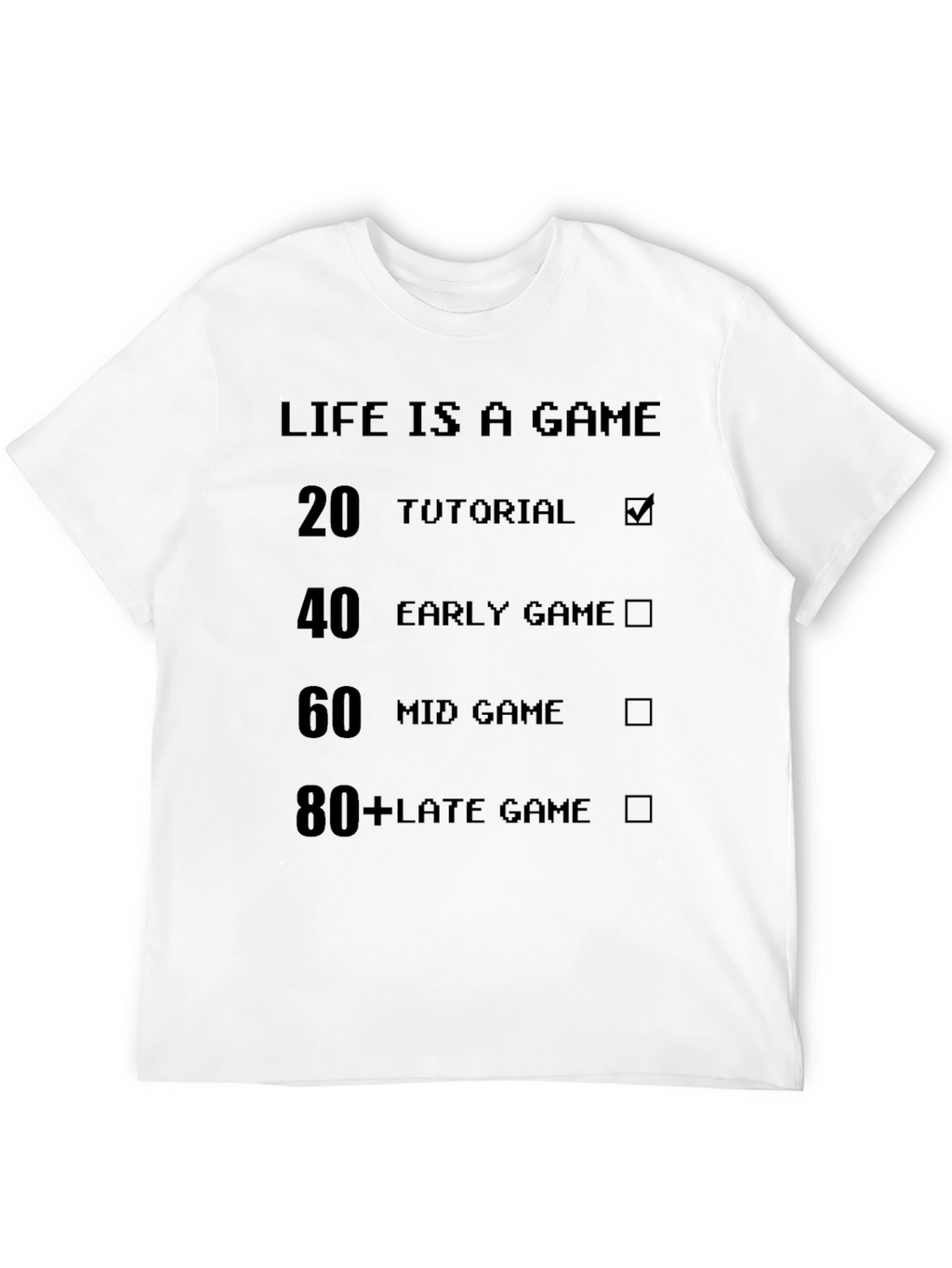 Life is a Game Black T-Shirt