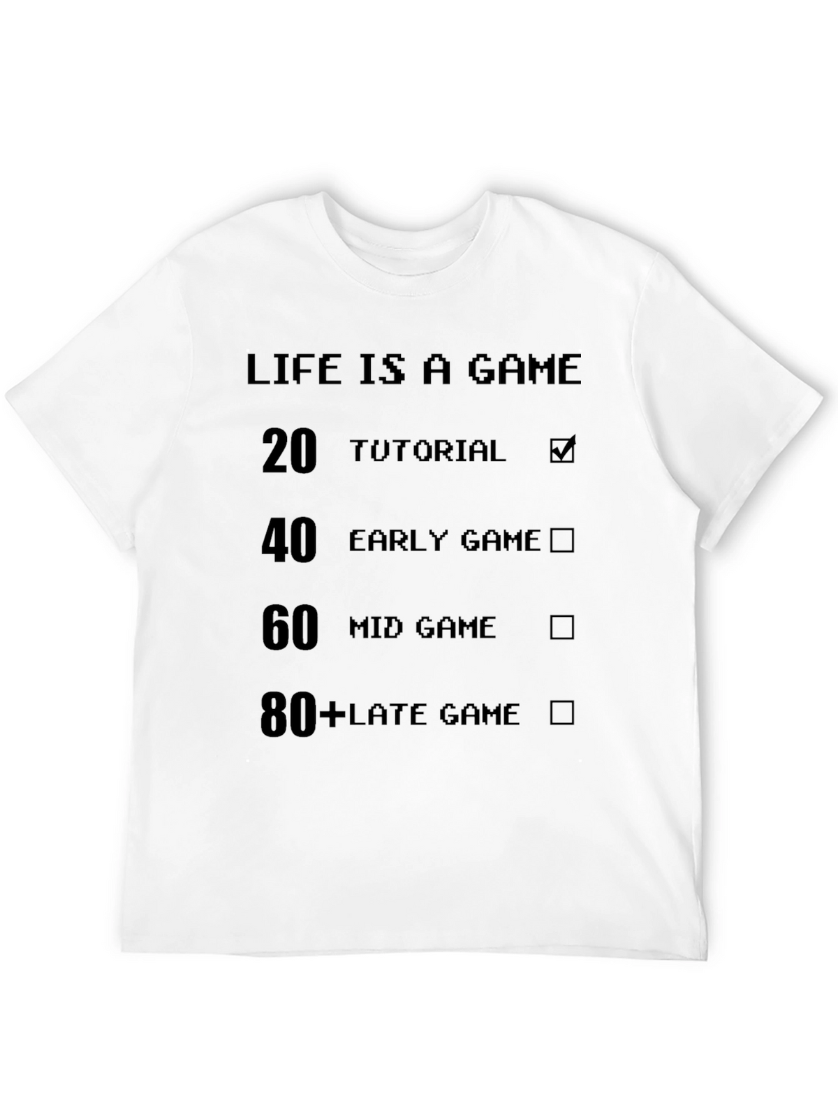 Life is a Game Black T-Shirt