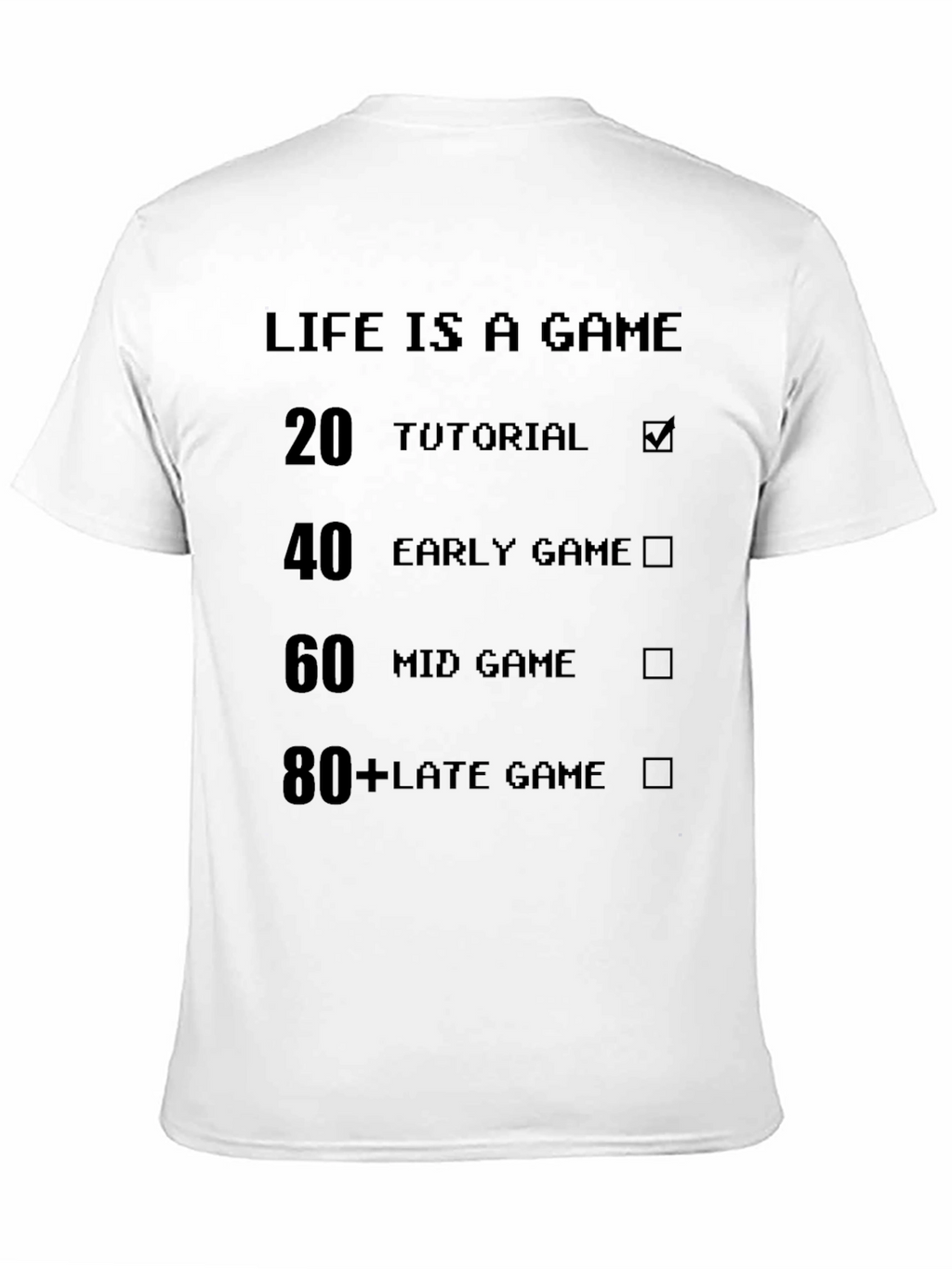 Life is a Game Black T-Shirt