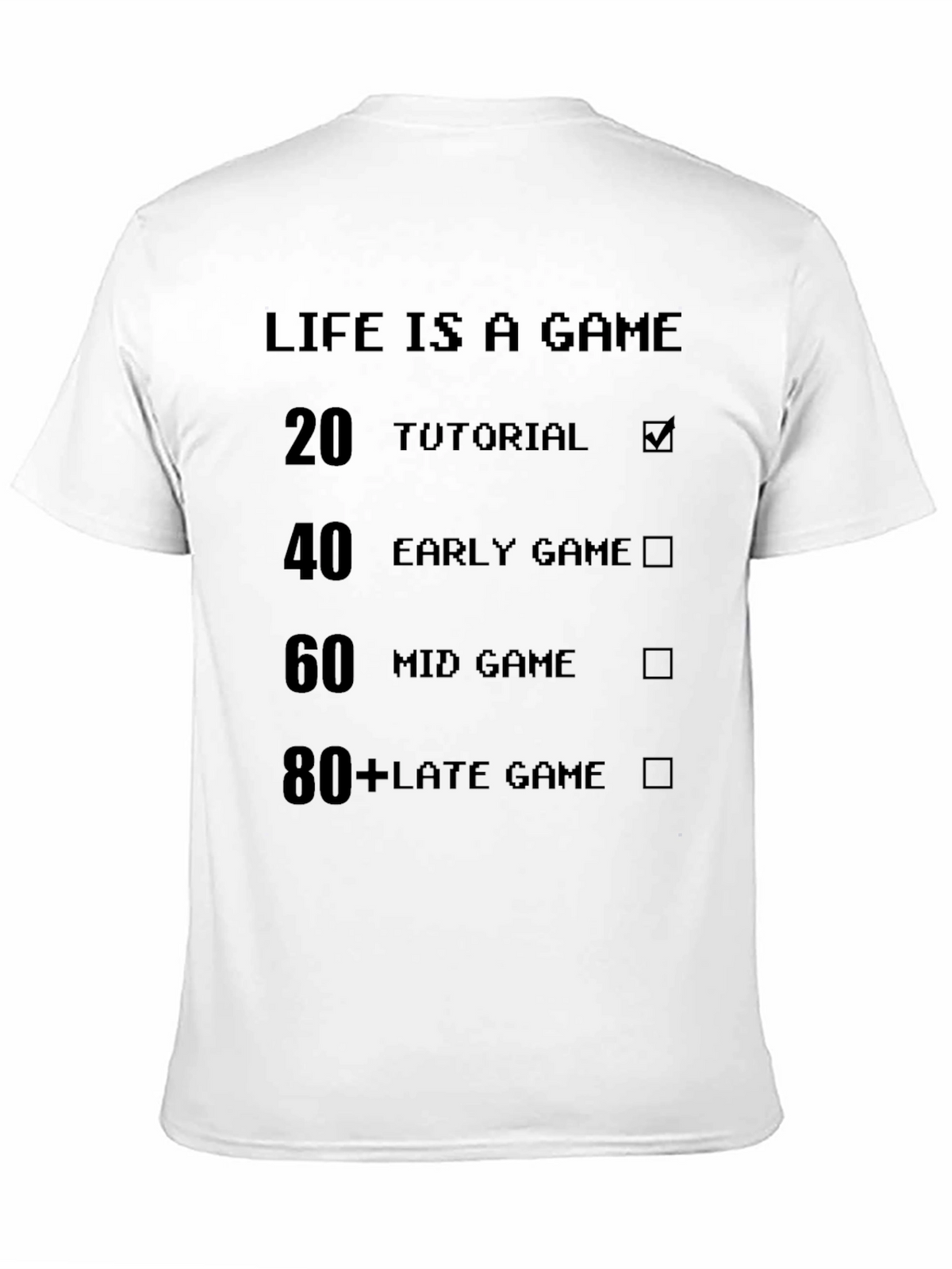 Life is a Game Black T-Shirt
