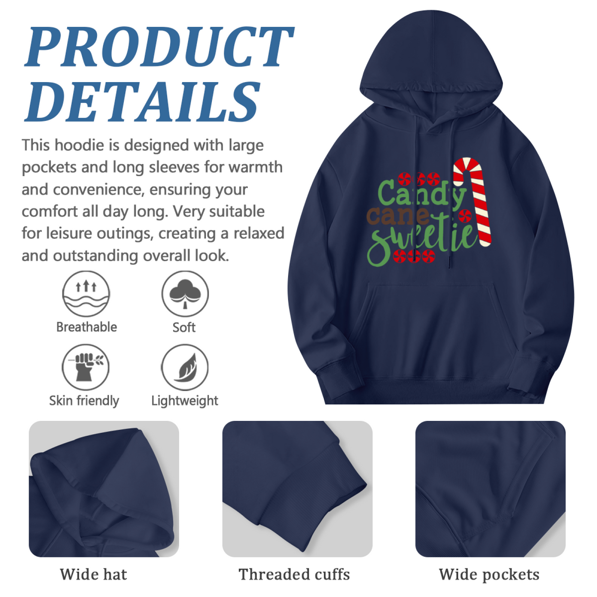 Candy Cane Sweetie Hoodie