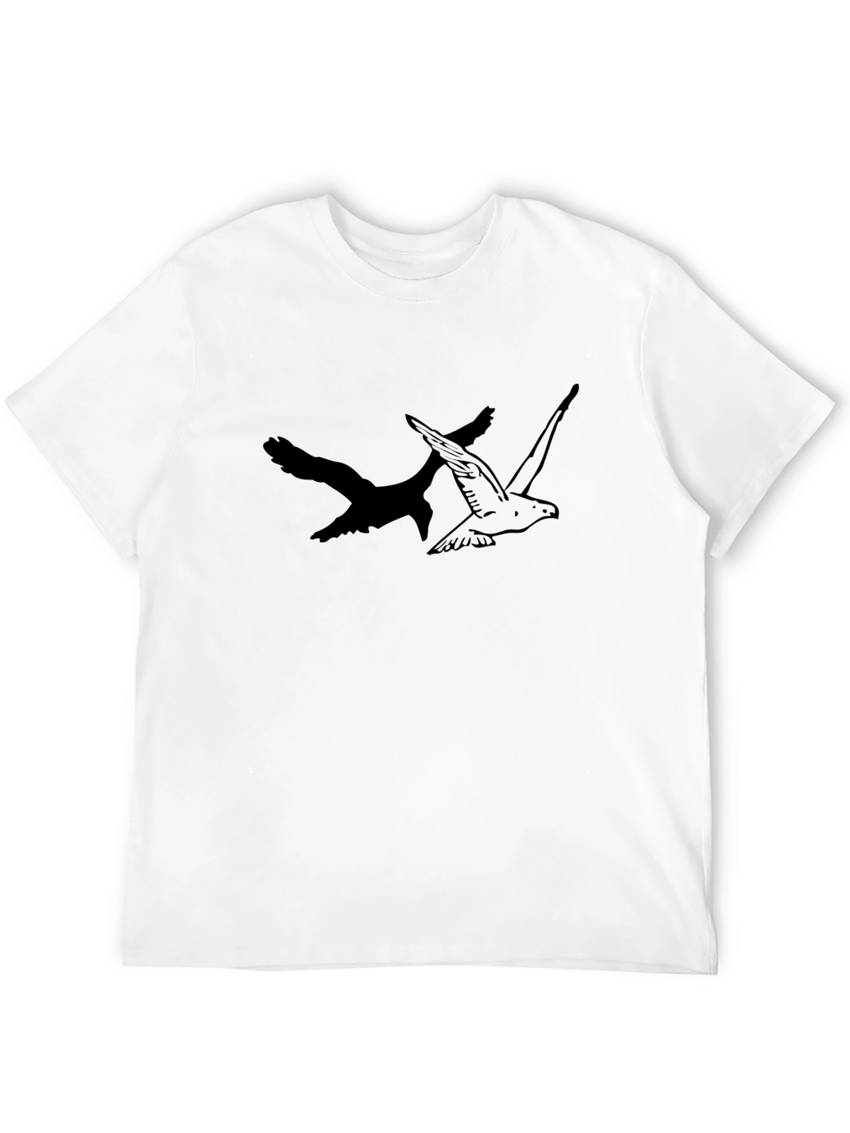 Mens Black Bird Graphic Tee