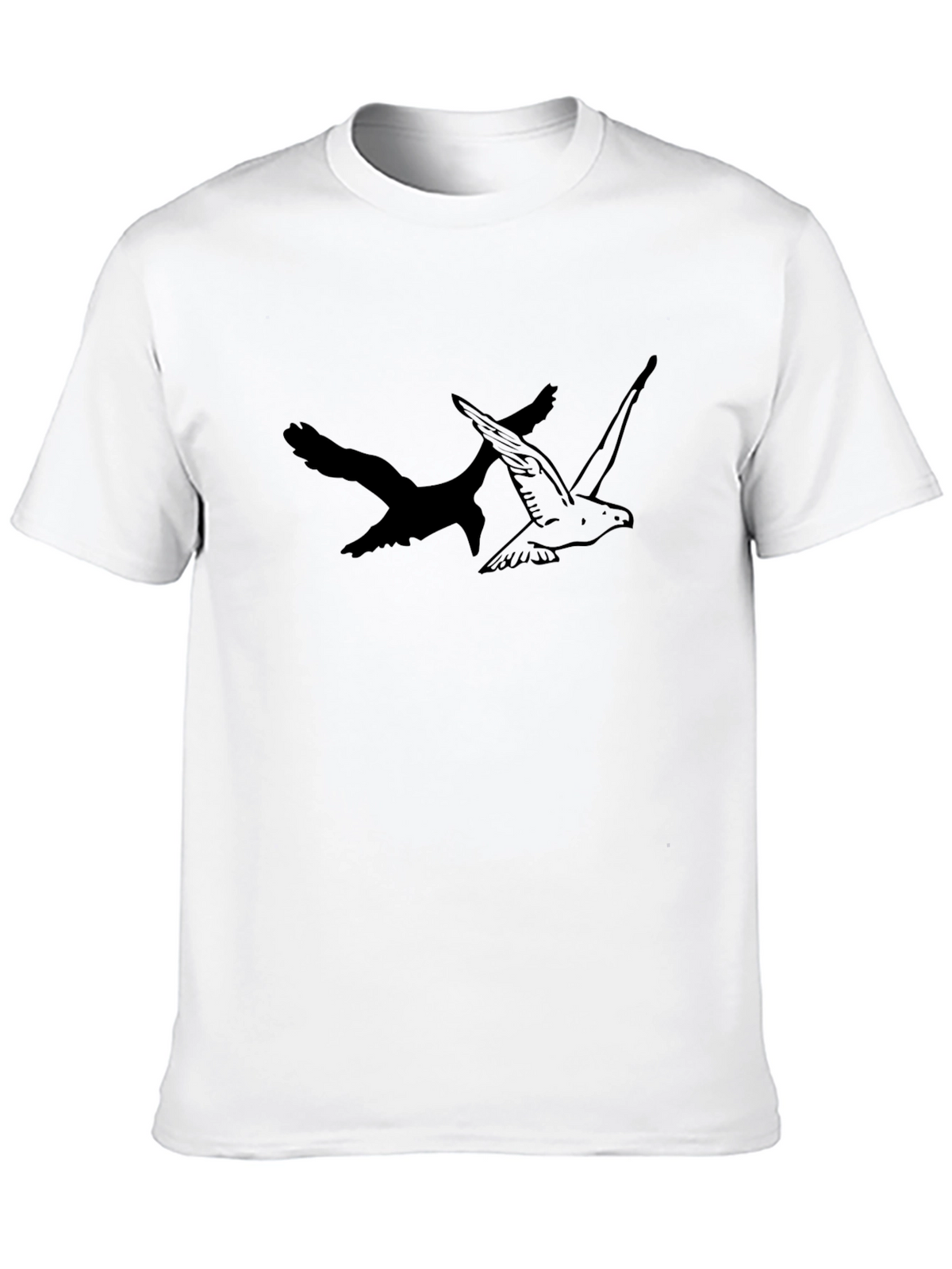 Mens Black Bird Graphic Tee