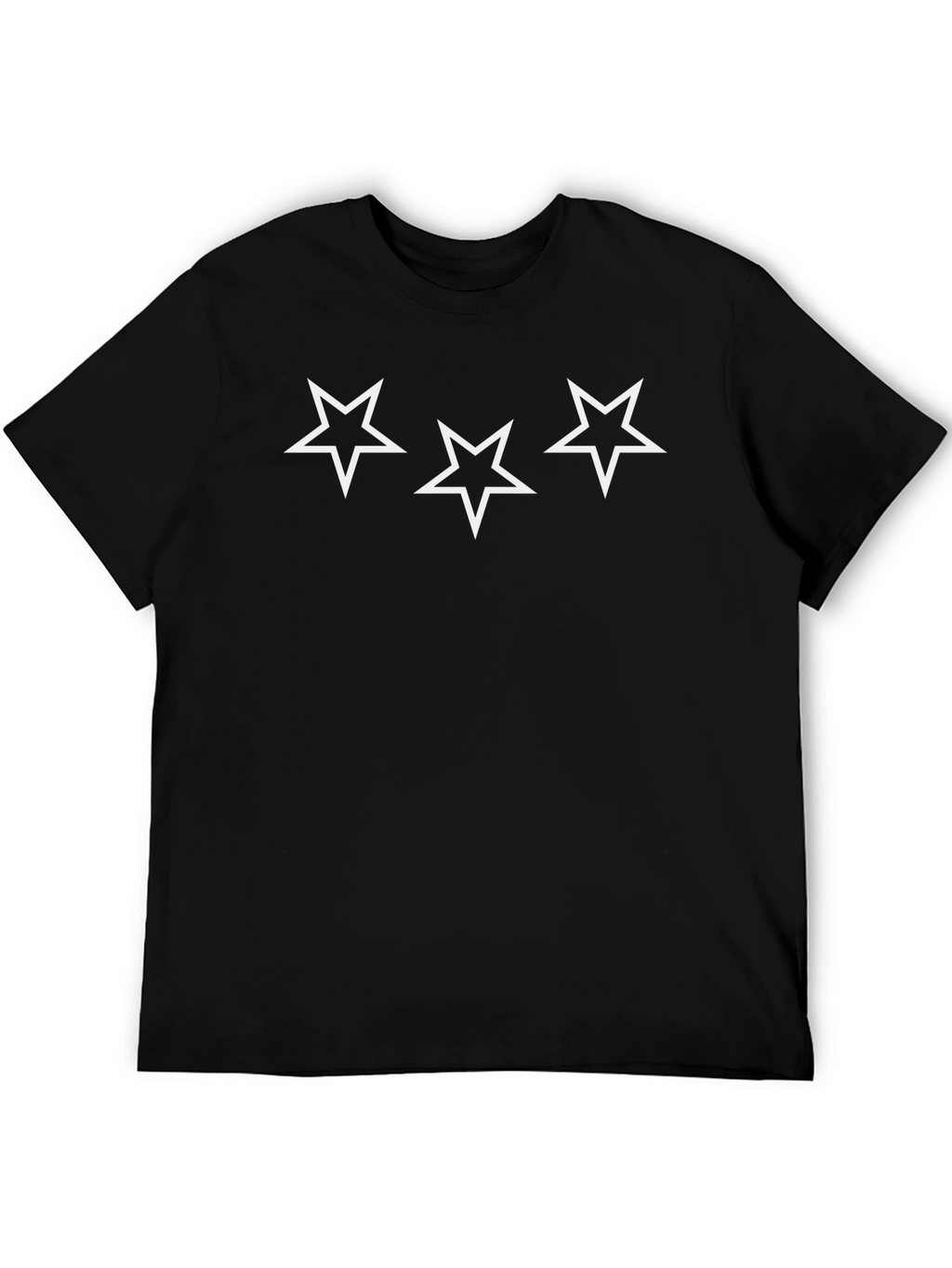 Stars Graphic Black T-Shirt - Casual Style