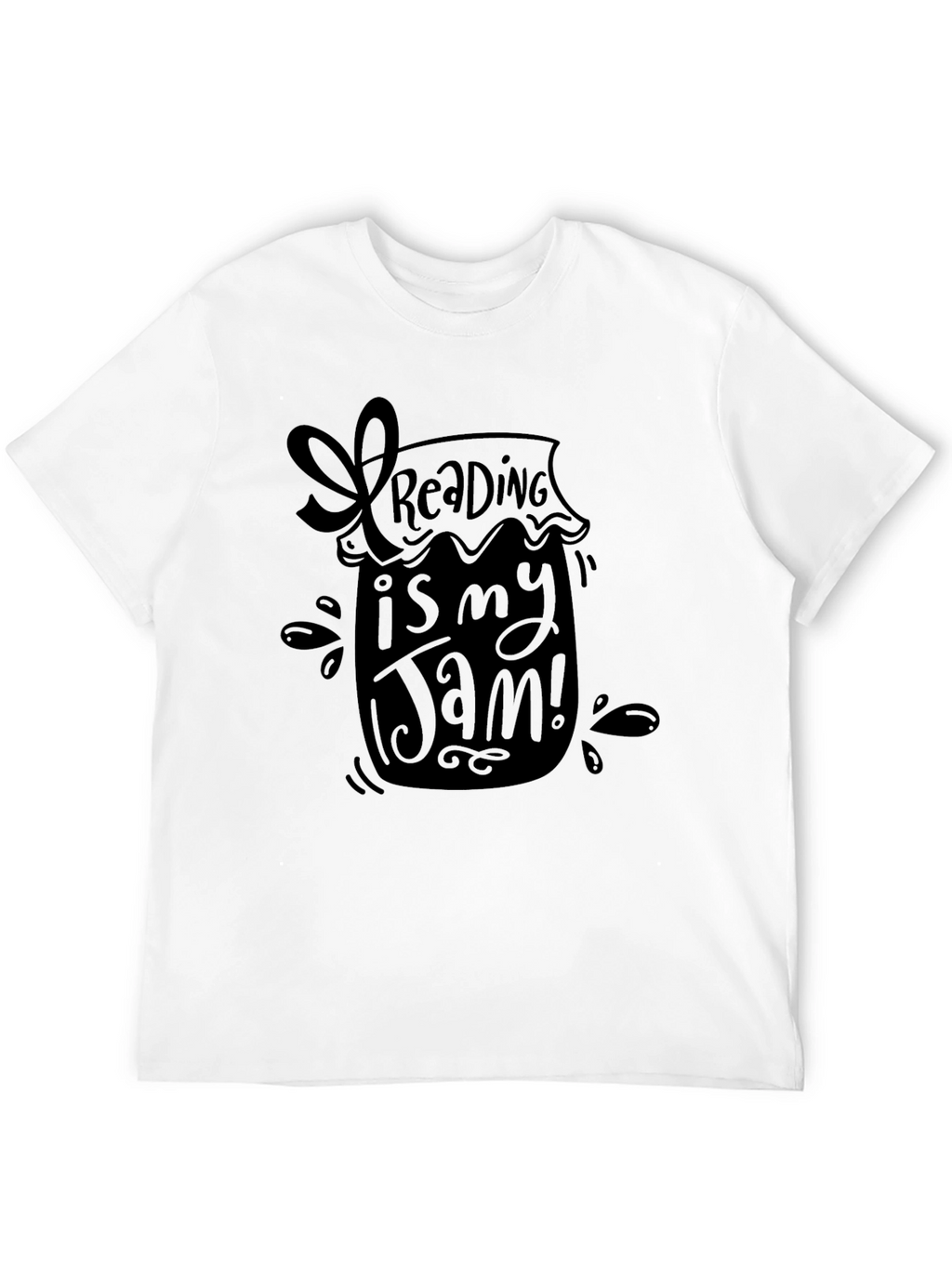 Reading is My Jam T-Shirt - Black Unique Design