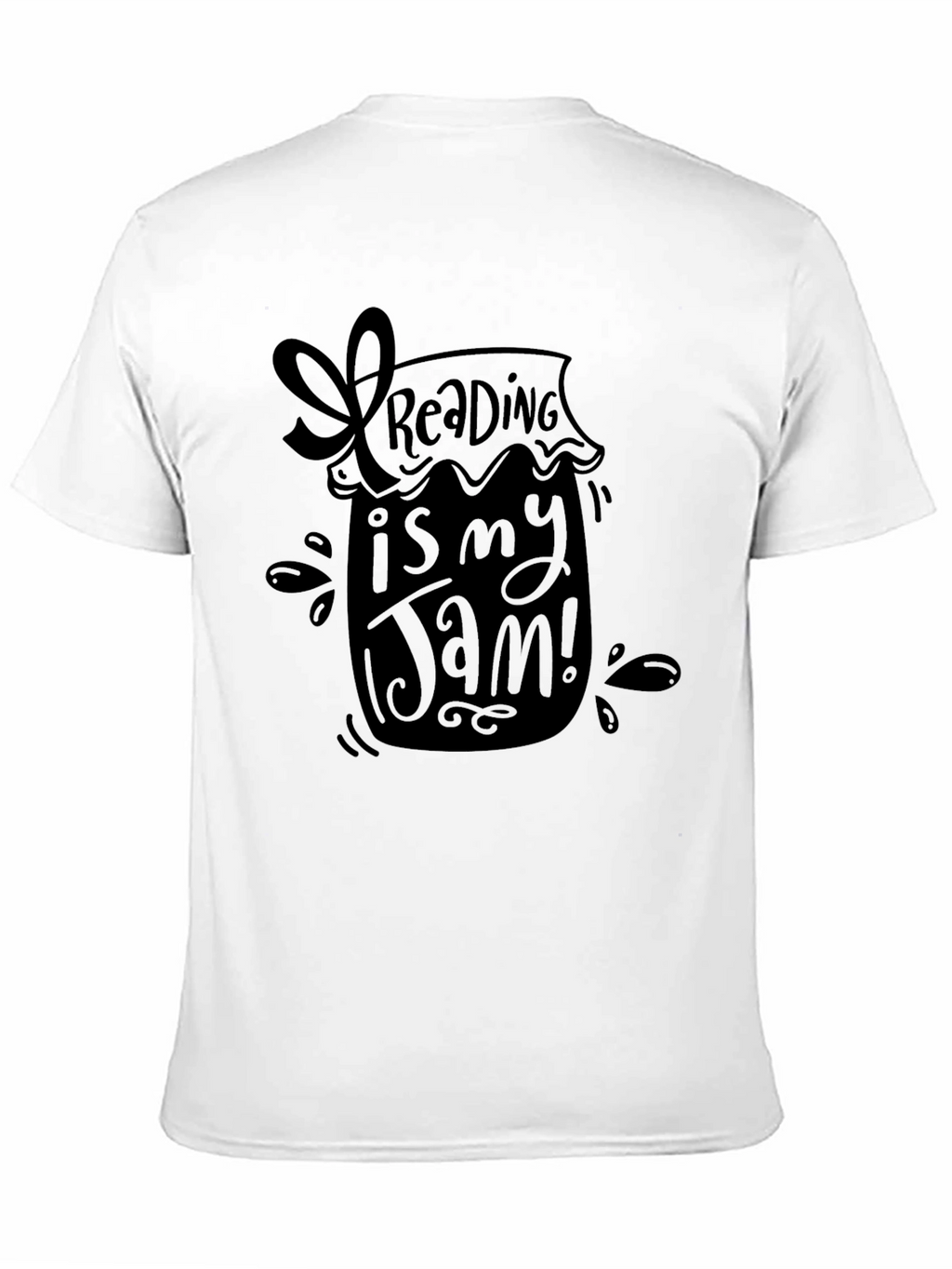 Reading is My Jam T-Shirt - Black Unique Design