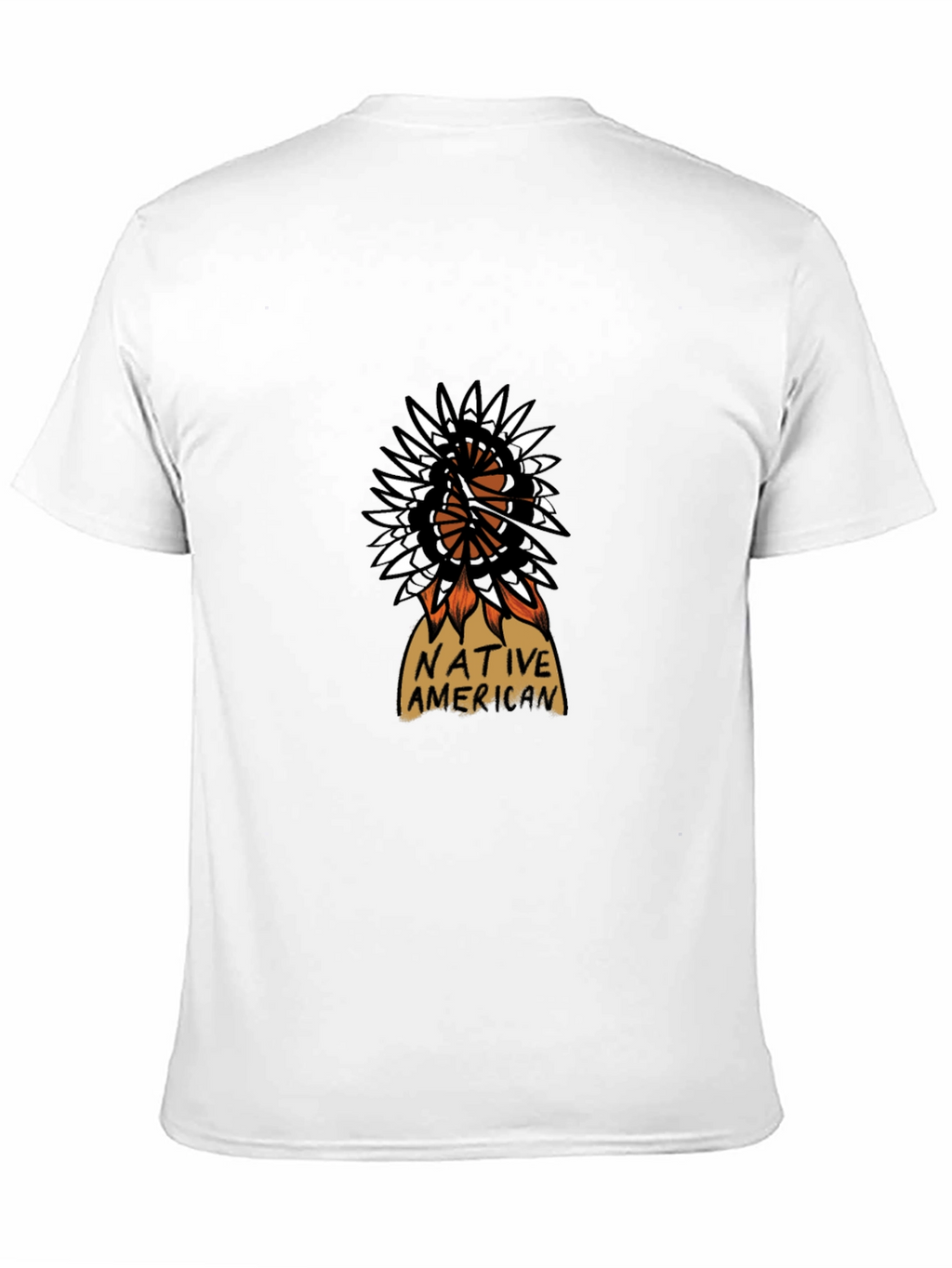 Native American Design Black T-Shirt