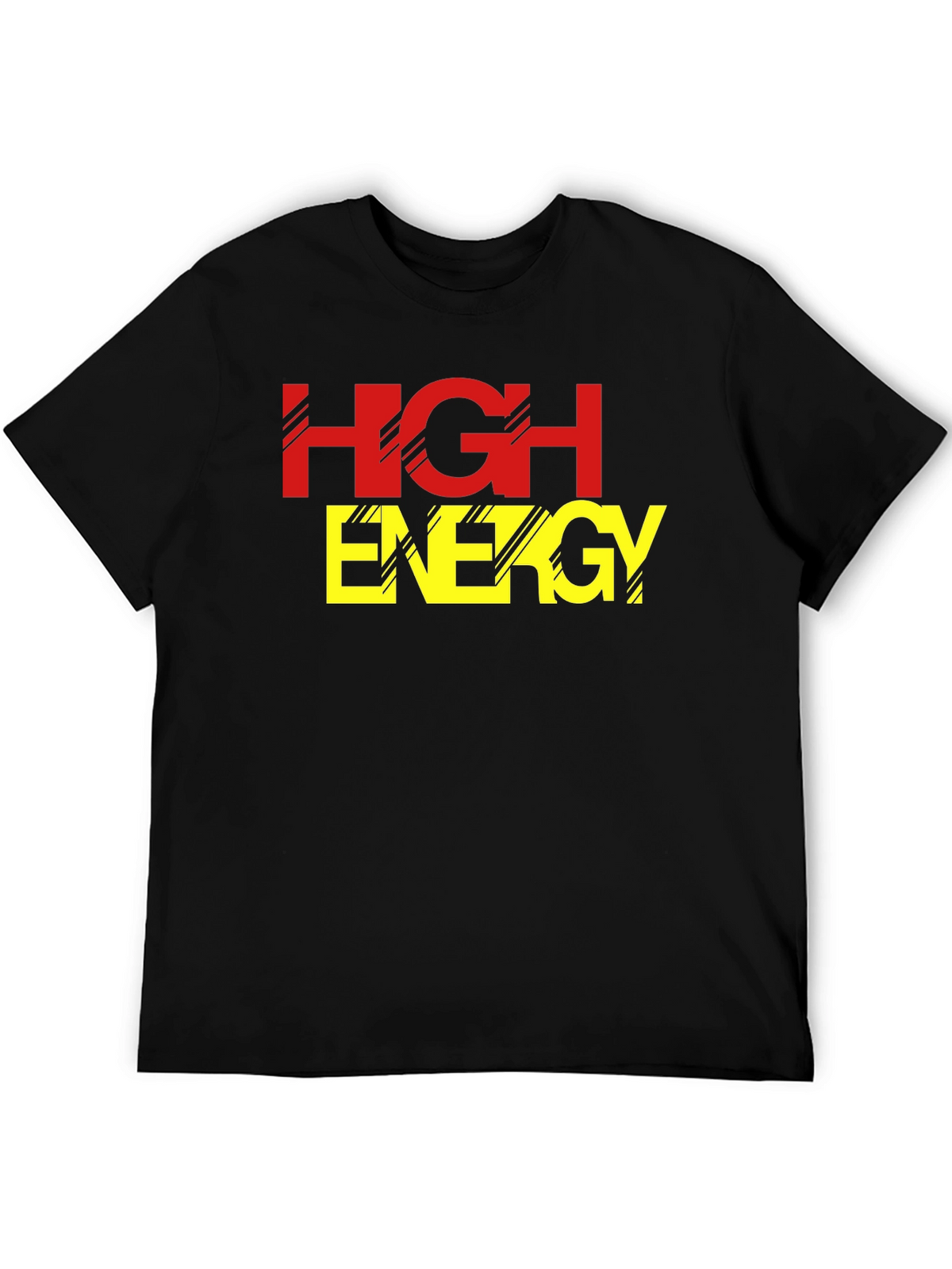 High Energy Black Graphic Tee