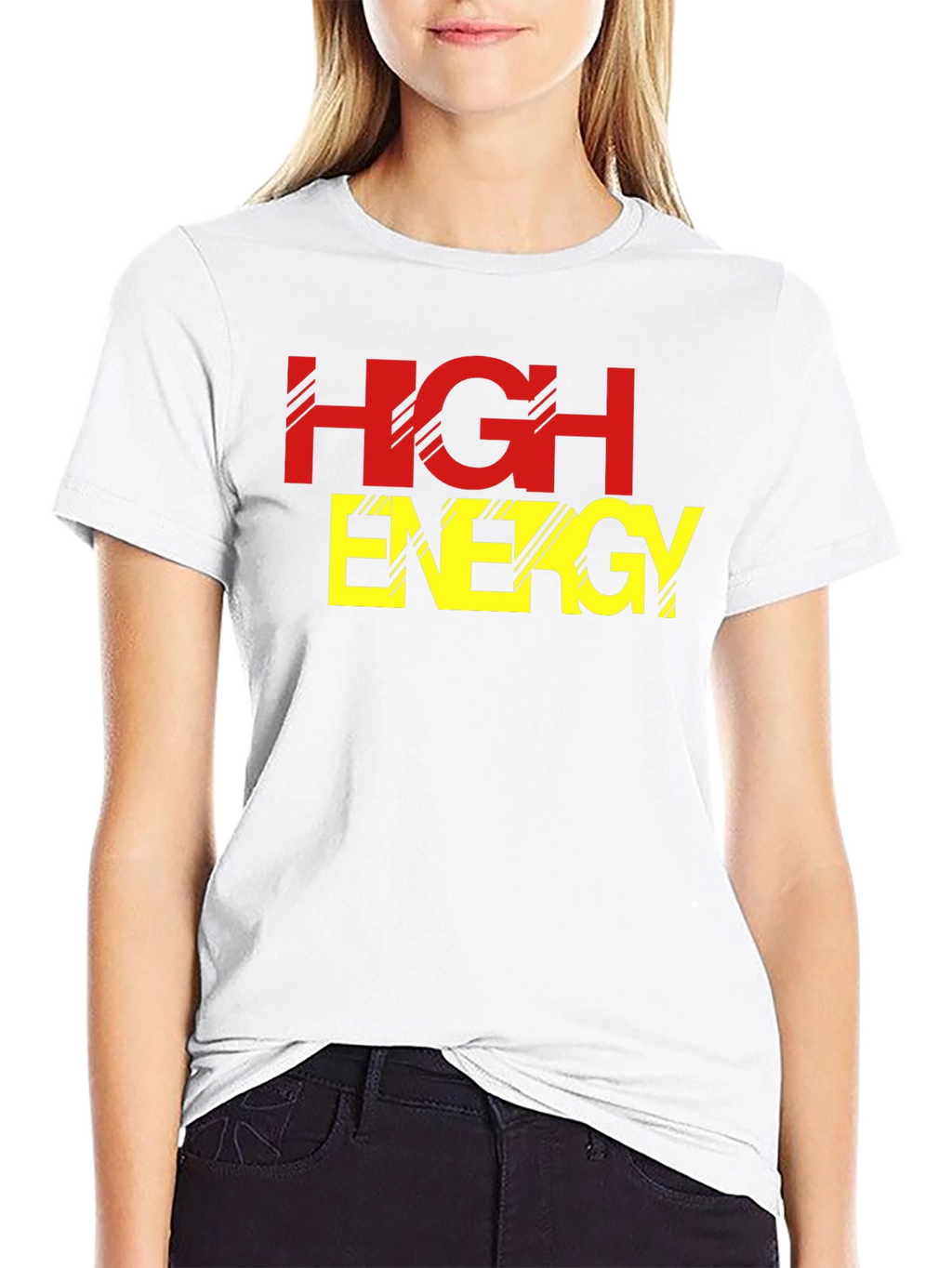 High Energy Black Graphic Tee