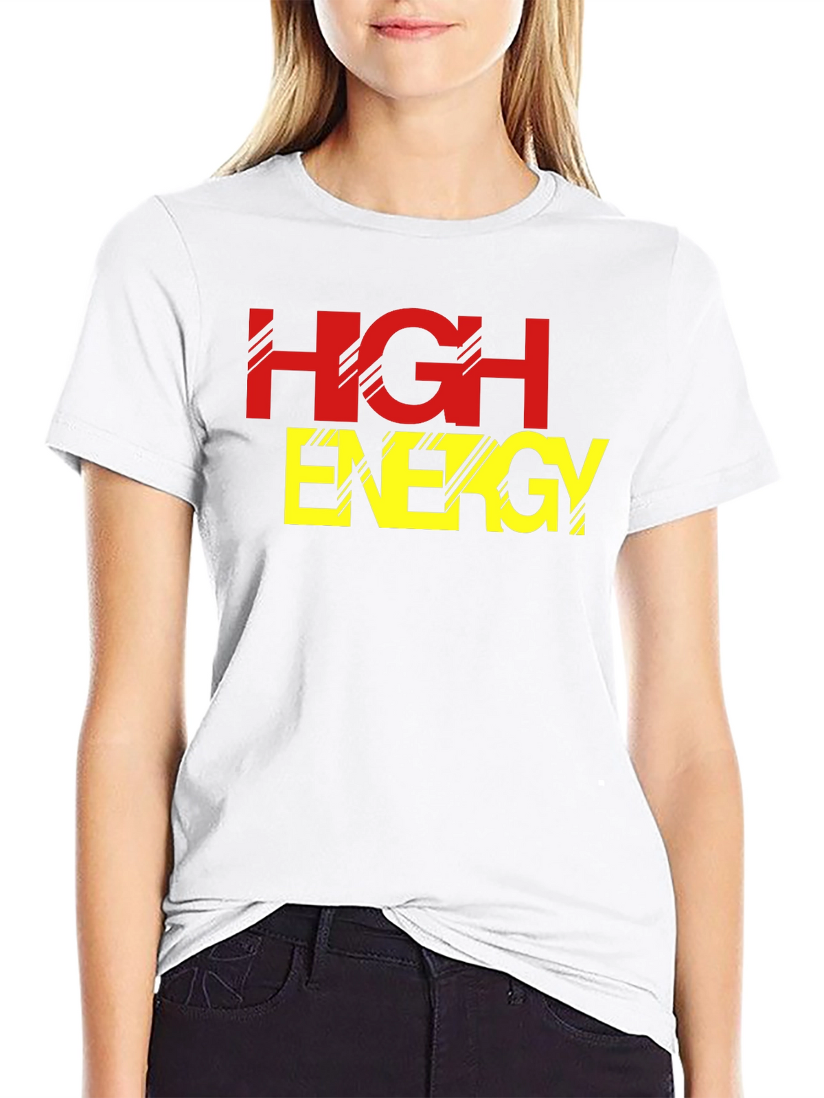 High Energy Black Graphic Tee