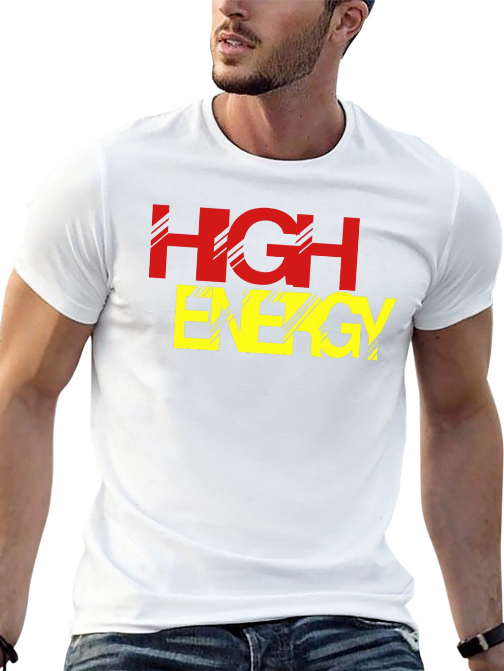 High Energy Black Graphic Tee