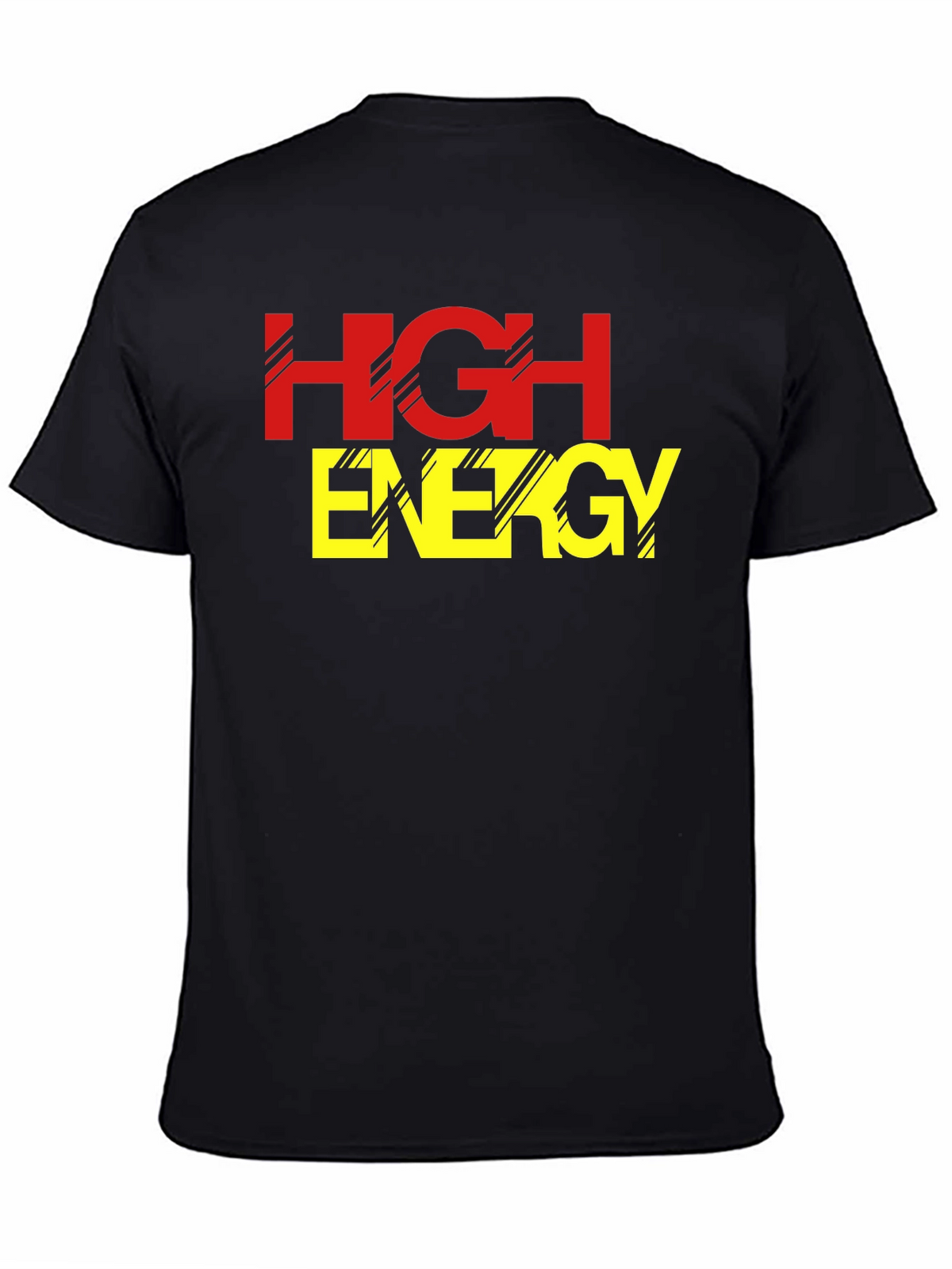 High Energy Black Graphic Tee