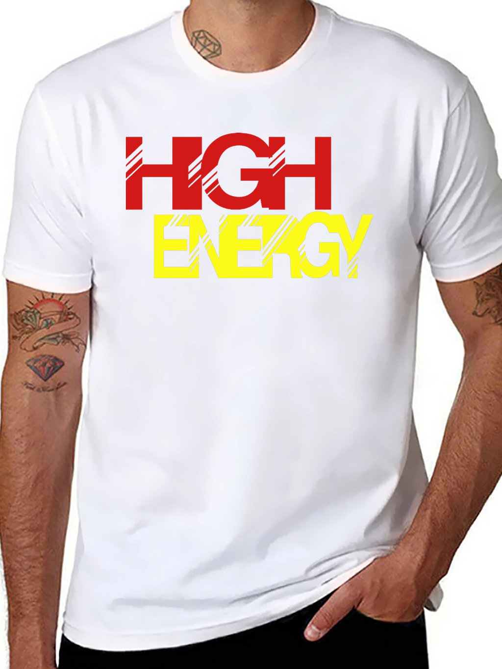 High Energy Black Graphic Tee